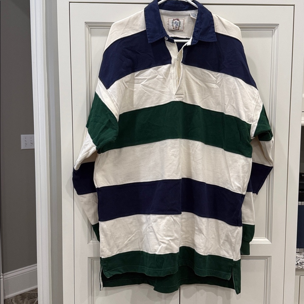 Vintage Sears And Roebuck Classic Rugby Shirt Size Mens XL long sleeve Y2K